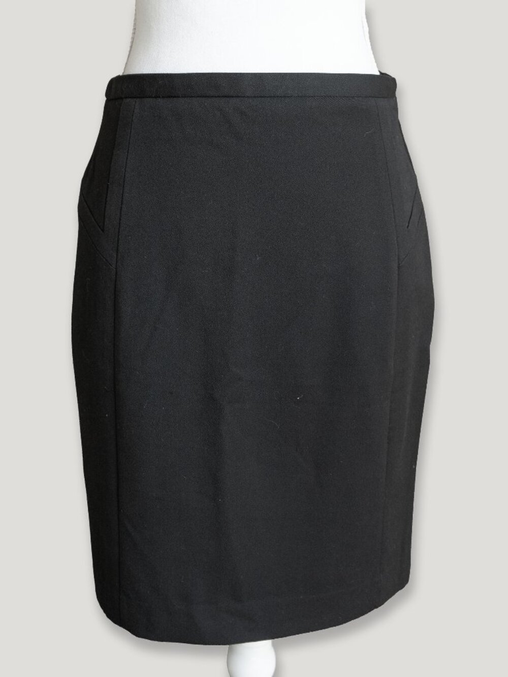 Express Black Pencil Skirt High Waist Corporate Goth Capsule Pin Up Stretch